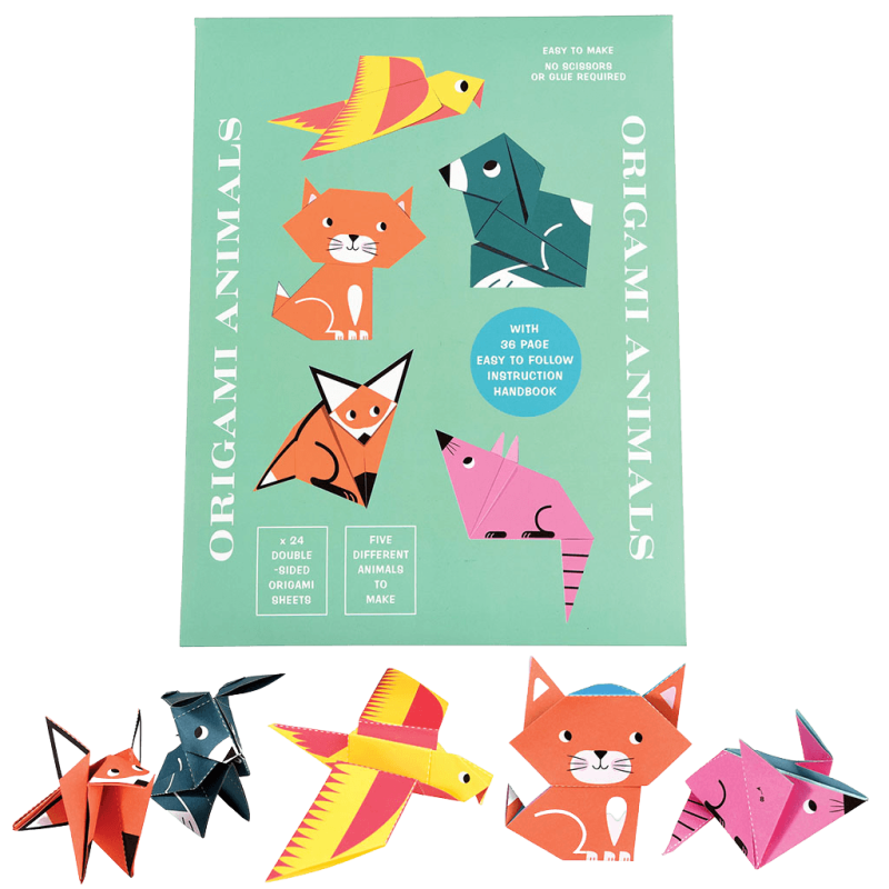 Dwustronne Origami Zwierzęta z Papieru - Rex London