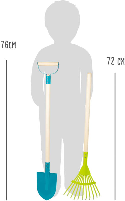 Narzędzia Ogrodowe dla Dzieci 2 el. Grabie i Szpadel - Small foot
