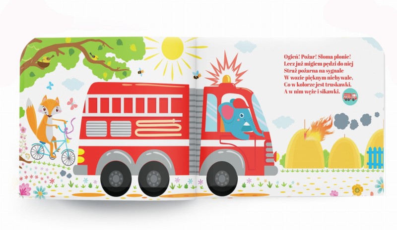 Co słychać na drodze? Maszyny i pojazdy. Książka z elementami dźwiękowymi