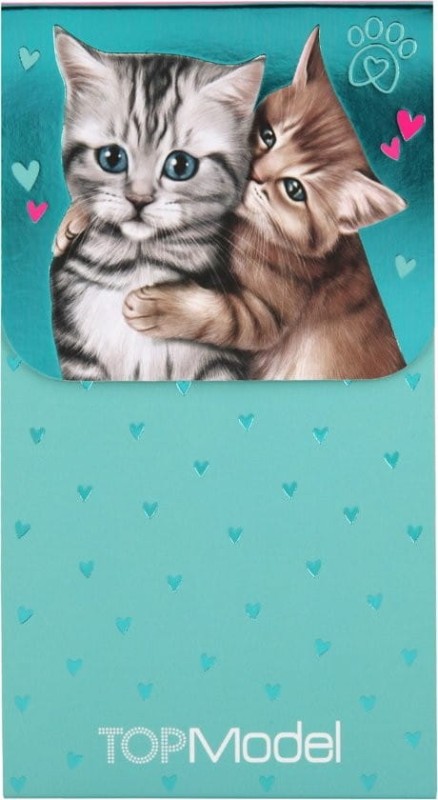 Notesik z magnetycznym zamknięciem w kotki - TopModel