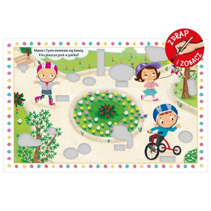 Książeczka ze Zdrapywankami Wiosna. Zdrapywanki z Manią i Tyniem