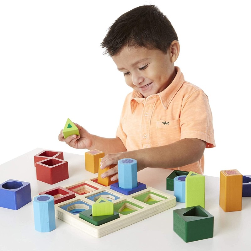 Sorter Kształtów i Drewniane Klocki - Melissa & Doug
