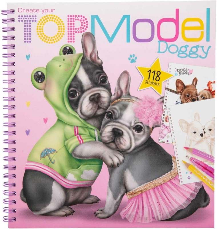Szkicownik z Naklejkami Doggy - Top Model