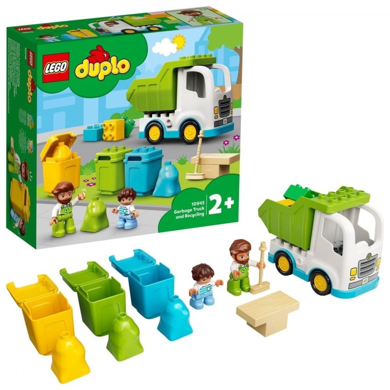 Zestaw Klocków Lego Duplo 10945 Śmieciarka i recykling