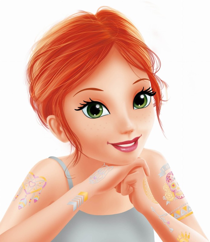 Tatuaże Dziecięce Metaliczne 75 szt. Be Teens - Buki