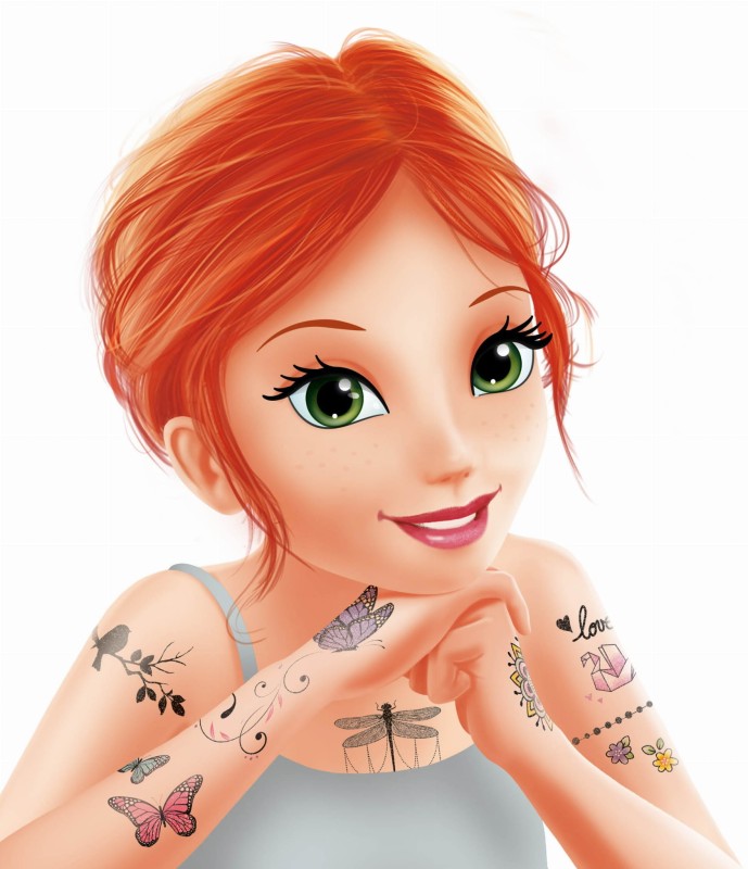 Tatuaże Dziecięce Motyle 75 szt. Be Teens - Buki