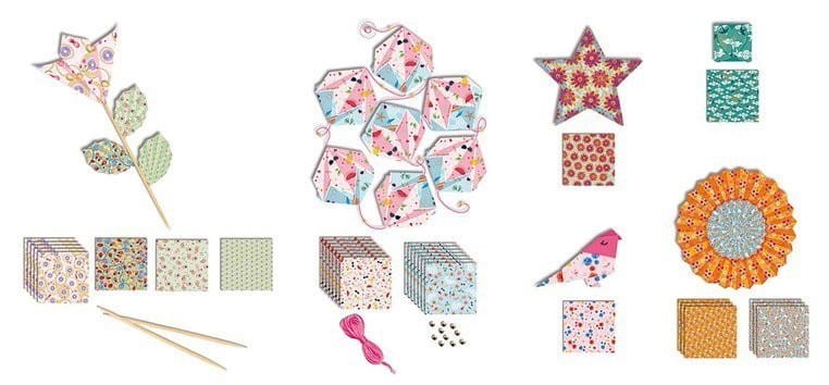 Origami Dekoracje Kwiatowe z Papieru - Janod