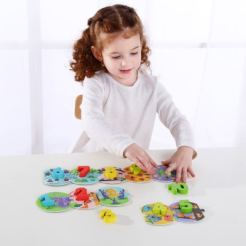 Puzzle Nauka Cyfr Układanka - Tooky Toy
