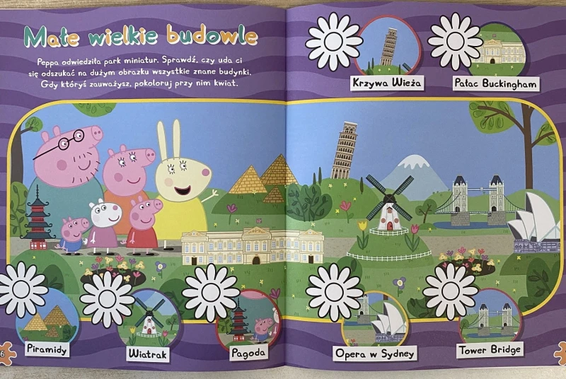 Świnka Peppa Chrum Chrum Lato wszędzie Zabawy z naklejkami
