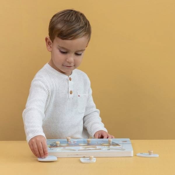 Układanka Dźwiękowa z Odgłosami Sailors Bay - Little Dutch