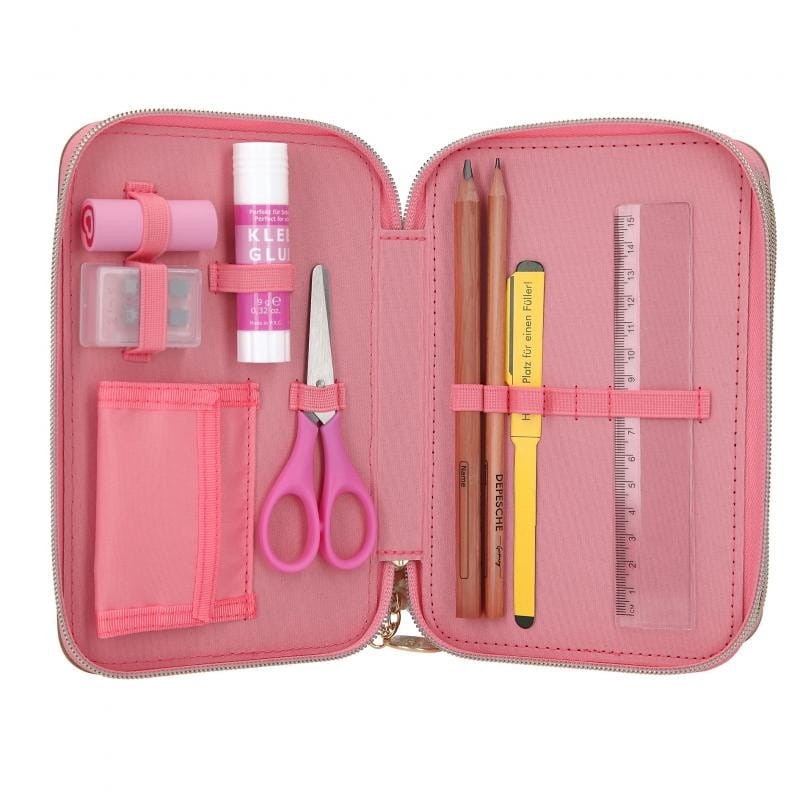 Trójdzielny Piórnik z Wyposażeniem Flower Berry - TOPModel