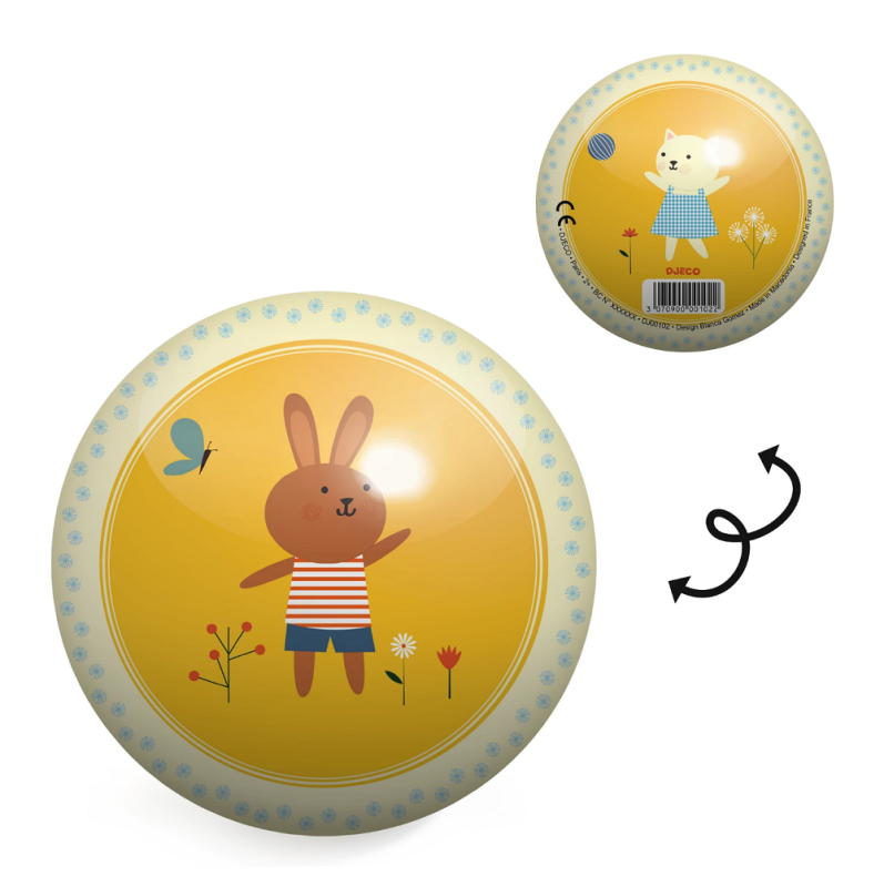 Mała Piłka 12 cm Króliczek - Djeco