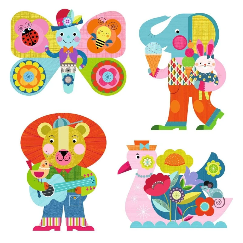 Wodne kolorowanki Kolorowe Zwierzątka - Djeco