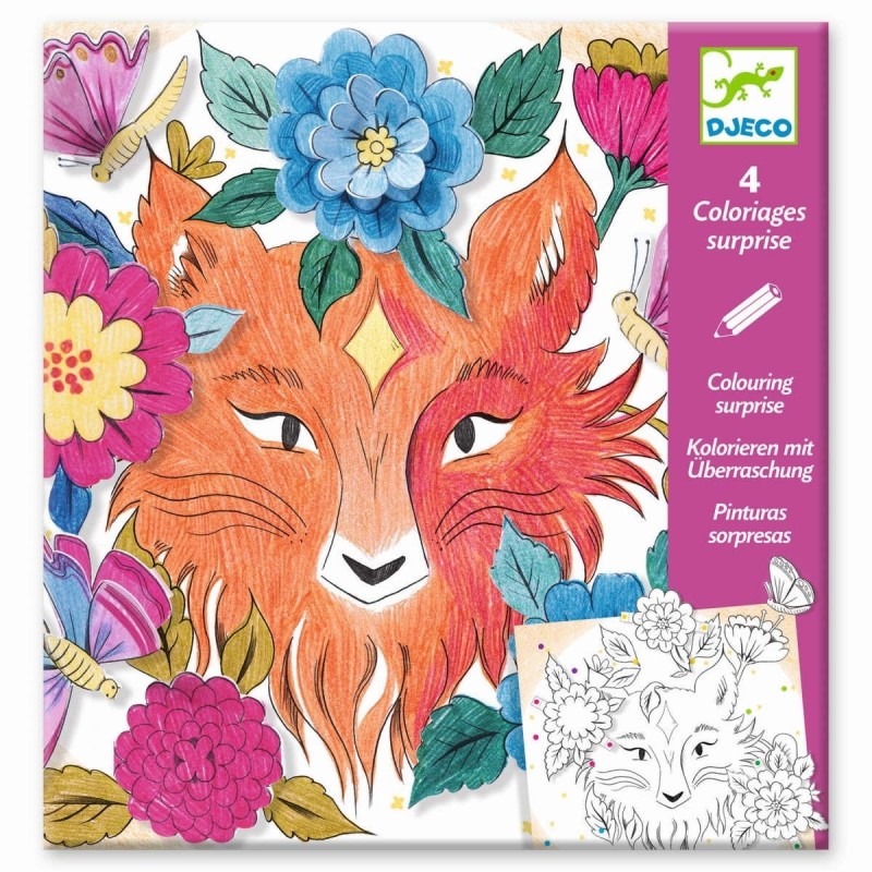 Kolorowanka z niespodzianką 3D Leśni Przyjaciele - Djeco