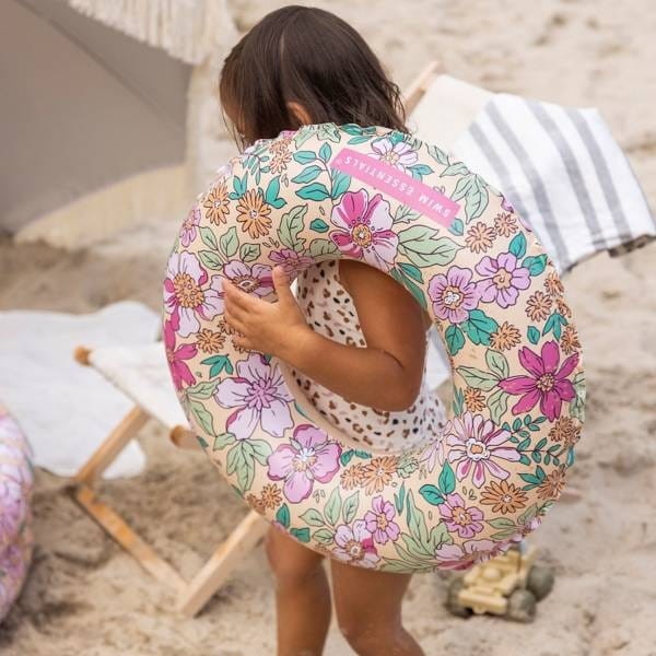 Koło do pływania 50 cm Kwiatki - The Swim Essentials