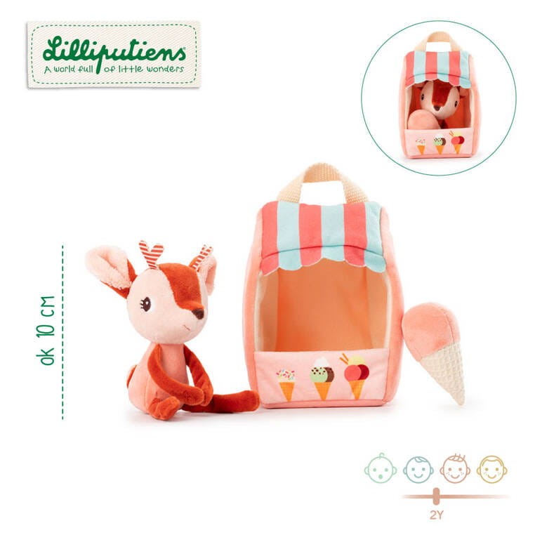 Lodziarnia z sarenką przytulanka Lilliputiens