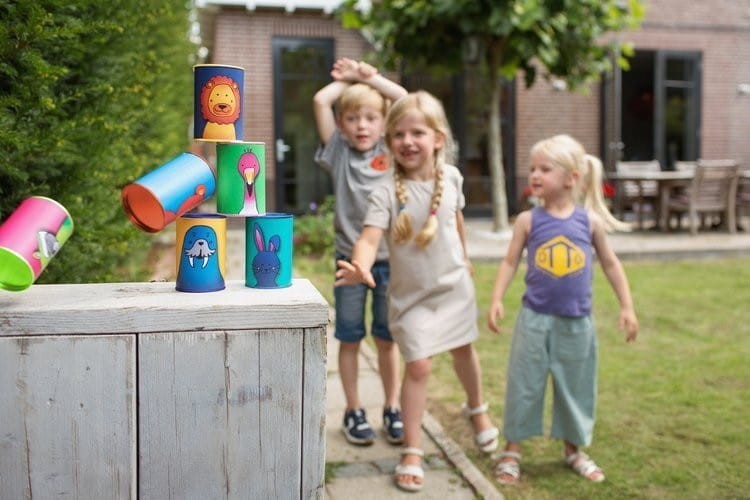 Rzucanie do Celu Strącanie Puszek Tin Throwing Animals - Bs Toys