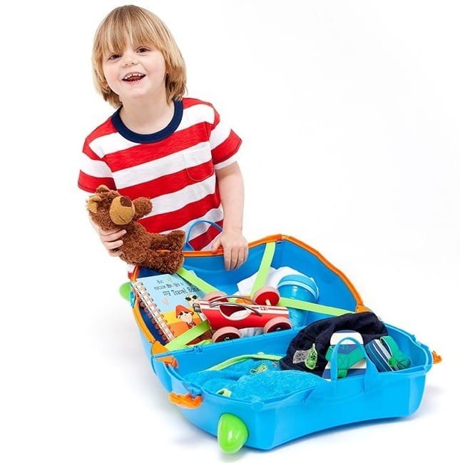 Niebieska Walizka na Kółkach Jeździk Terrance - Trunki