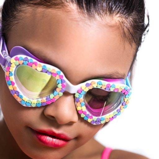 Okularki do pływania Serca Valentine U Rock Rainbow - Bling2o