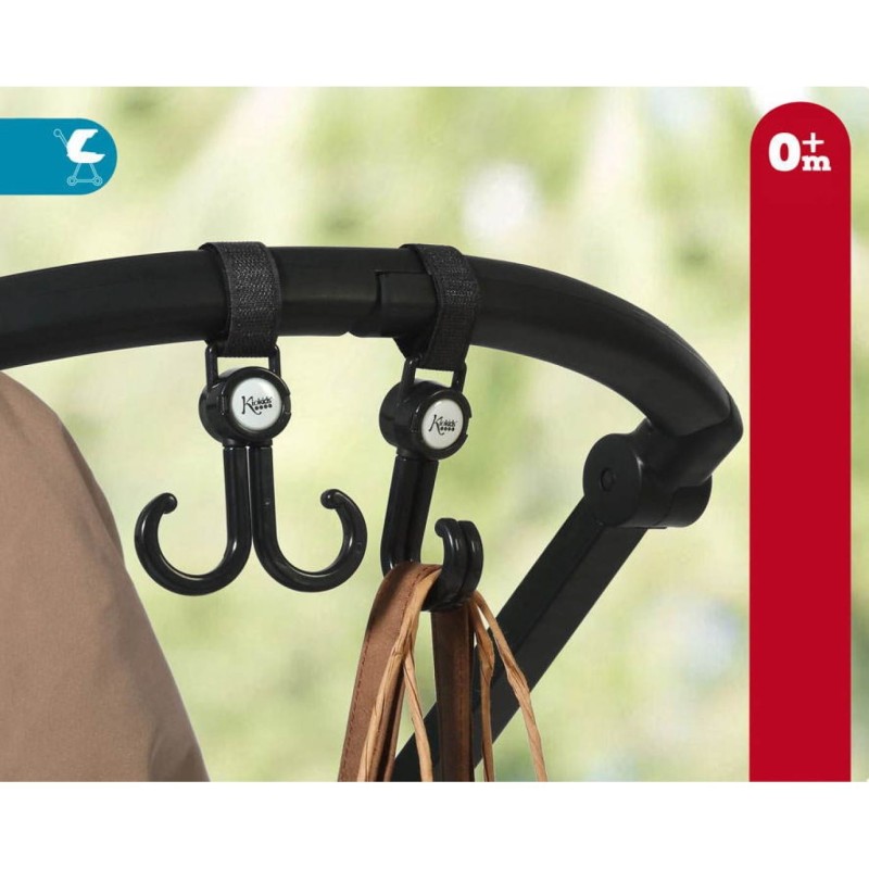 Wieszak do Wózka, Haczyki 2 szt. - Kiokids