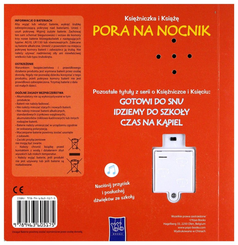 Księżniczka i Książe. Pora na Nocnik. Książeczka z Dźwiękiem