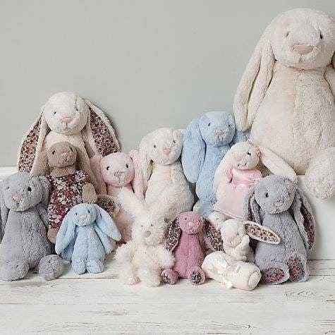 Pluszowy Królik 36 cm Róż Kolorowe Uszka - Jellycat