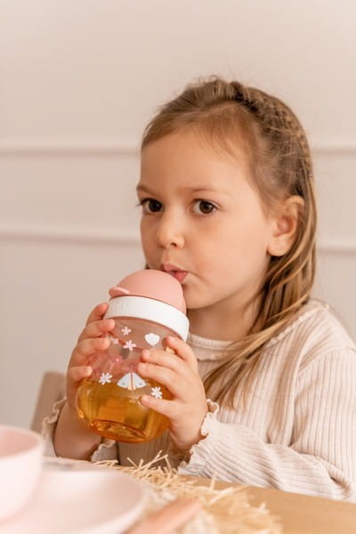 Kubek ze Słomą Mepal Mio 300 ml Flowers & Butterflies - Little Dutch