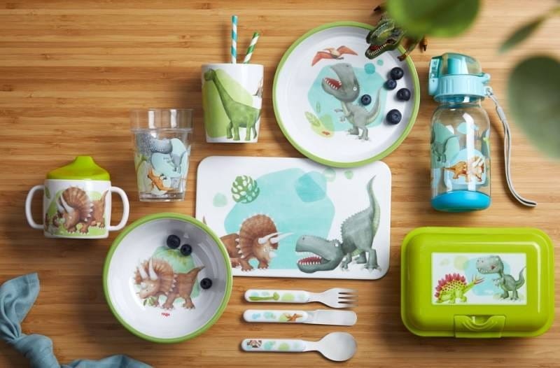 Talerzyk z Melaminy Dinozaur - Haba