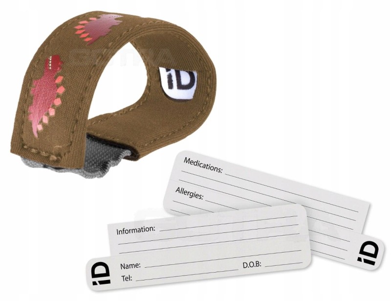 Opaska ID z Danymi Informacyjnymi na Rękę Dinozaur - LittleLife