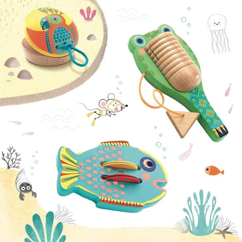 Drewniany kastaniet Animambo - Djeco