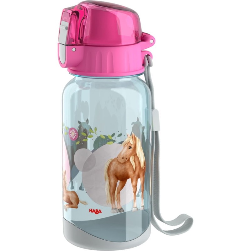 Bidon z Ustnikiem Konie 400 ml - Haba