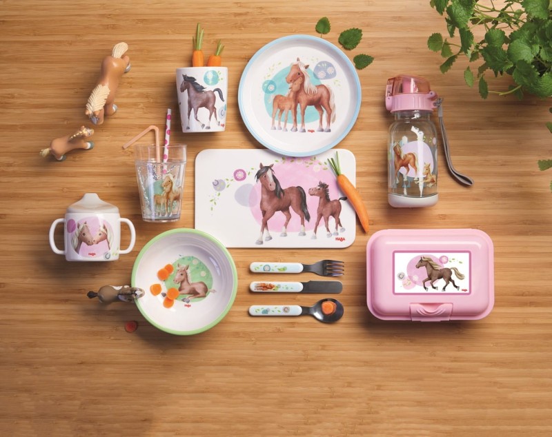 Talerzyk z Melaminy Konie - Haba