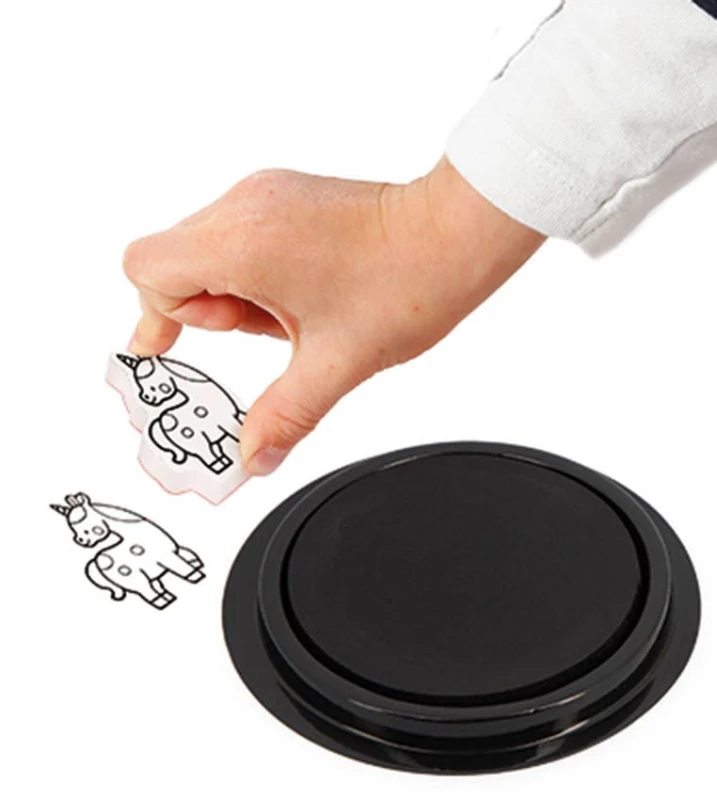 Zestaw Stempelki z Tuszem Jednorożce - Janod