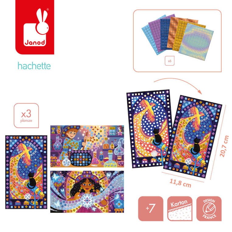 Mozaika Szkoła magii  zestaw kreatywny Janod