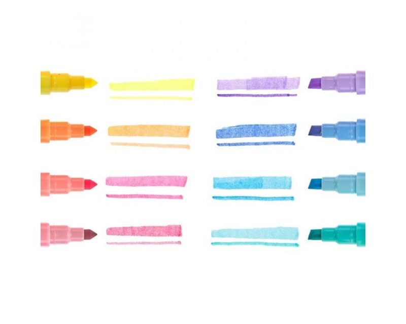 Dwustronne Zakreślacze Pastel Liners 8 szt. - Ooly