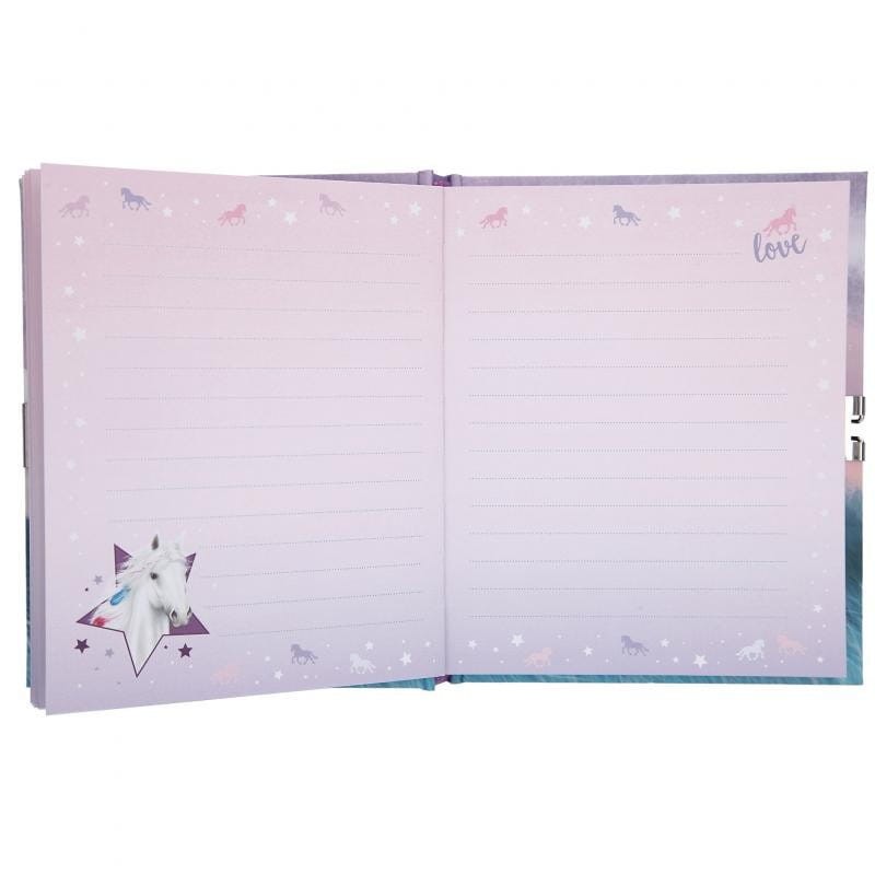 Pamiętnik na Kłódkę z Naklejkami Konie- Miss Melody