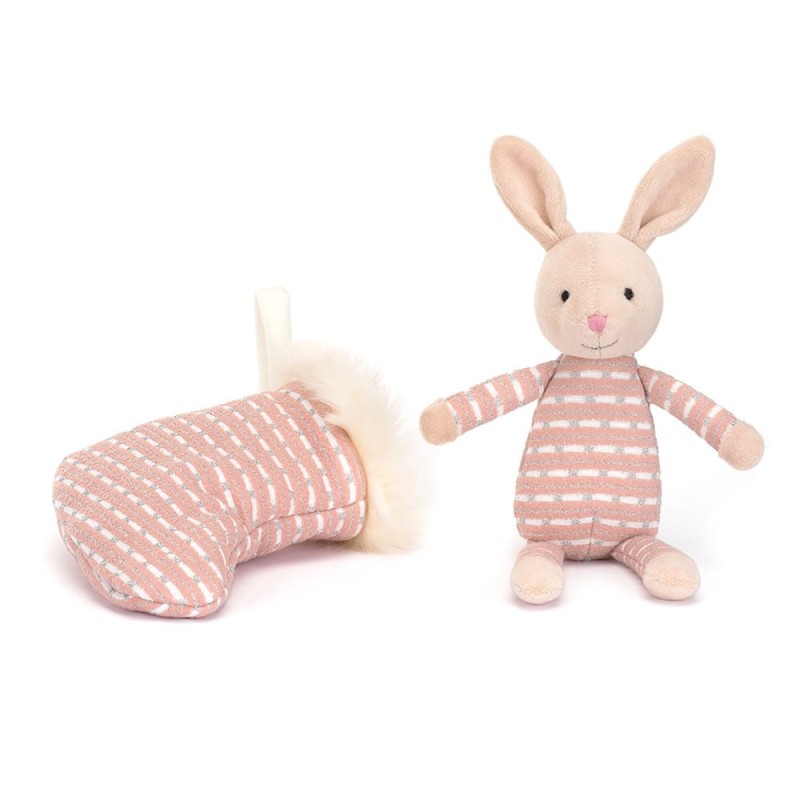 Króliczek w Śpiworku Shimmer Stocking Bunny - Jellycat