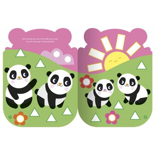 Książeczka z Dużymi Naklejkami Panda - Auzou