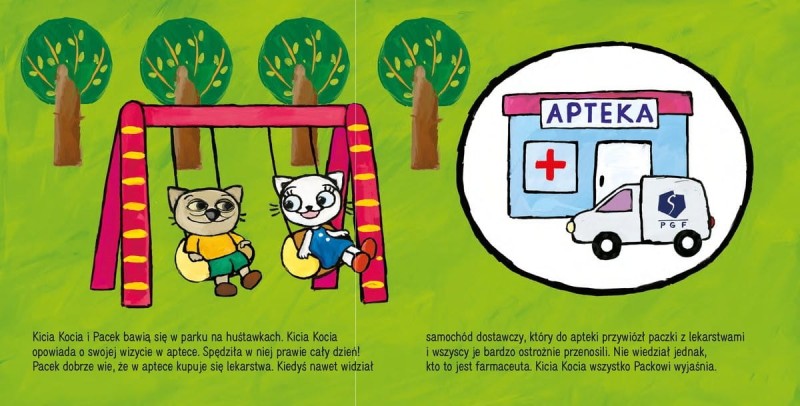 Kicia Kocia w aptece - Książeczka dla dzieci