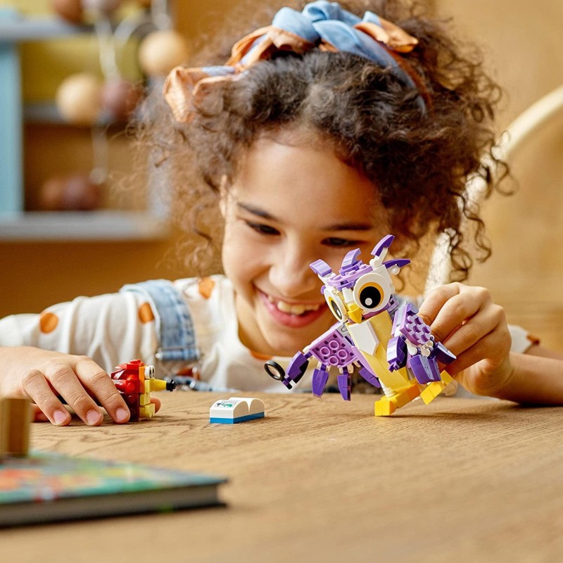 Lego Creator 3 w 1 Fantastyczne leśne stworzenia 31125