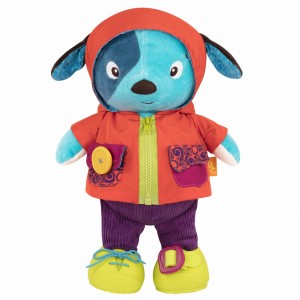 Piesek chichotek do nauki ubierania Giggly Zippies Woofy - b.toys
