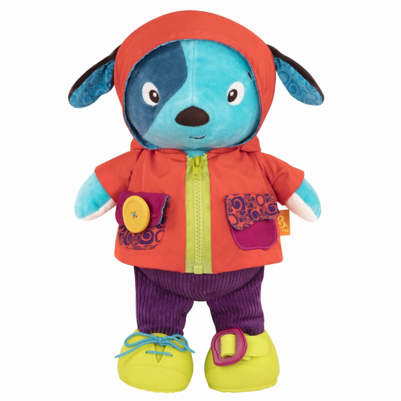 Piesek chichotek do nauki ubierania Giggly Zippies Woofy - b.toys