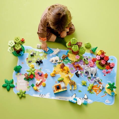 Zestaw Klocków Lego Duplo 10975 Dzikie zwierzęta świata