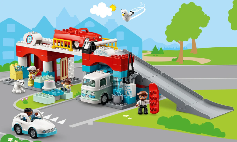 Lego Duplo Parking piętrowy i myjnia samochodowa 10948