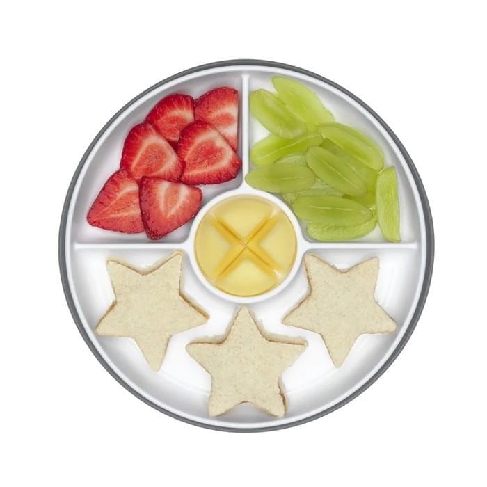 Talerzyk z Przegródkami i Przyssawką Szary - OXO