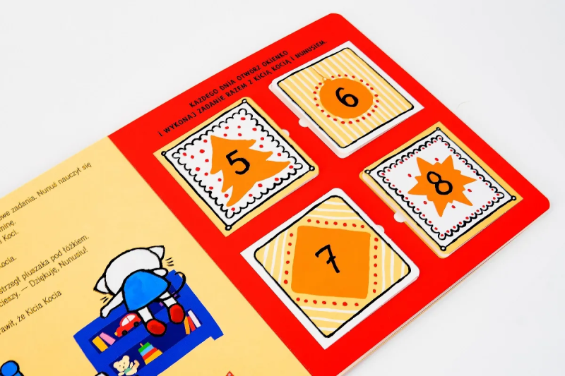 Kicia Kocia i Nunuś. Czekamy na święta! Z otwieranymi okienkami