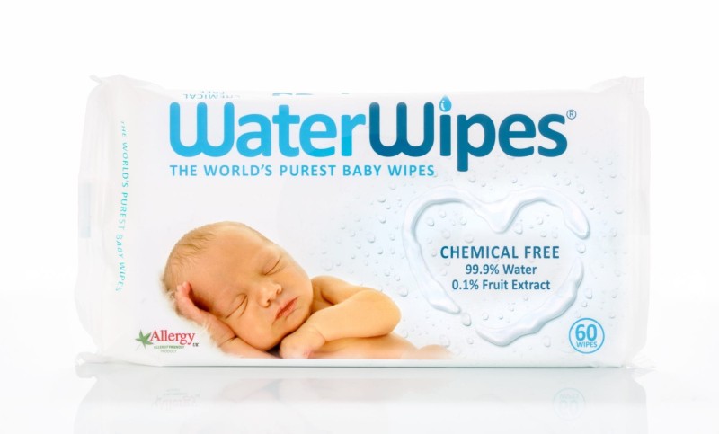 Chusteczki nawilżane nasączane wodą, 60szt - WaterWipes