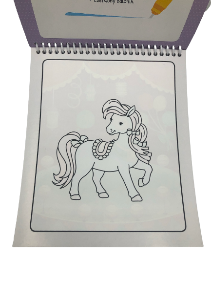 Kucyki. Malowanka z pisakiem wodnym