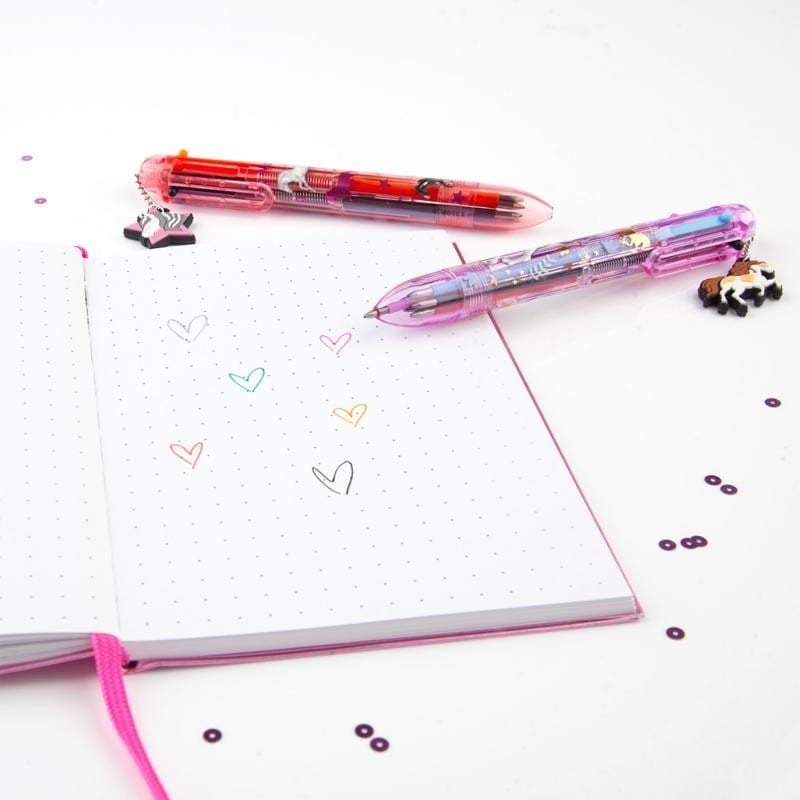 Długopis Zmieniający Kolory Konie 6w1 fiolet - Miss Melody