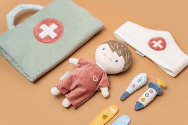 Zabawa w Lekarza Pacjent i Akcesoria Doktora - Little Dutch
